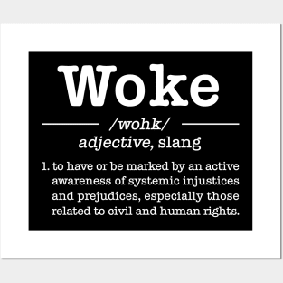 Woke Definition Posters and Art